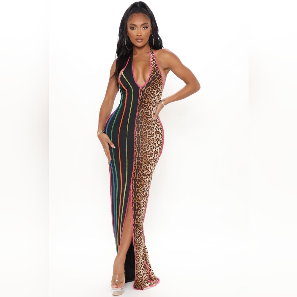 Wild Vibes Leopard Maxi Dress - Leopard